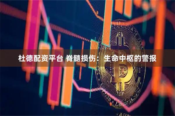 杜德配资平台 脊髓损伤：生命中枢的警报